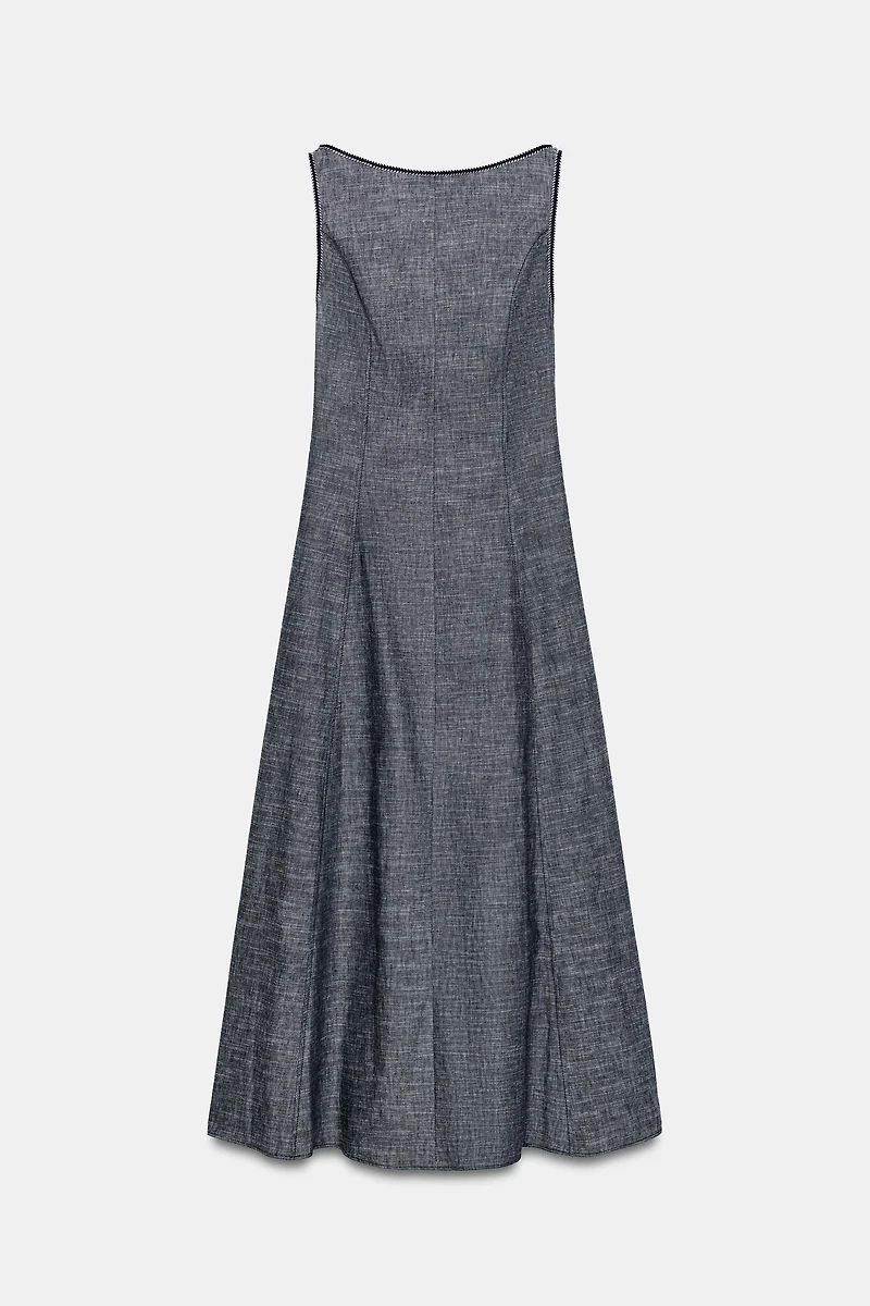 OPEN BACK MIDI DRESS