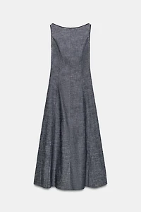 OPEN BACK MIDI DRESS