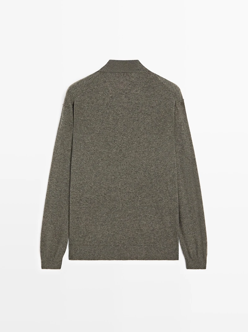 Yak wool blend knit sweater