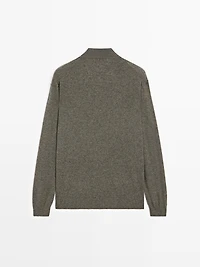 Yak wool blend knit sweater