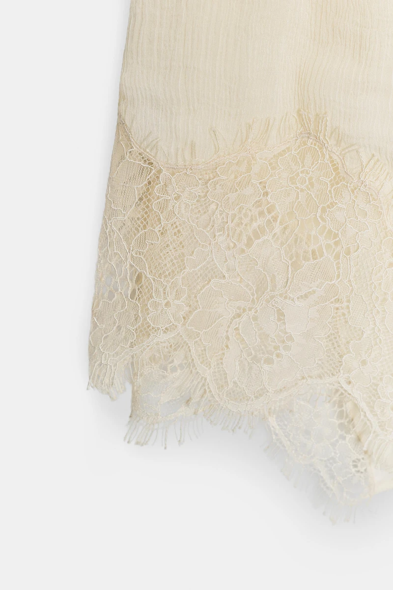 ZW COLLECTION LACE SHORT JUMPSUIT