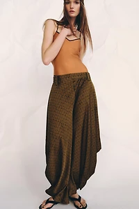 ZW COLLECTION DRAPED PRINTED PANTS
