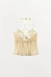COMBINATION HALTER GODET TOP