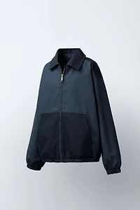COLOR BLOCK TWILL JACKET