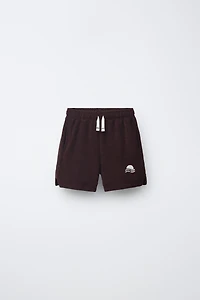 TERRYCLOTH EFFECT SHORTS