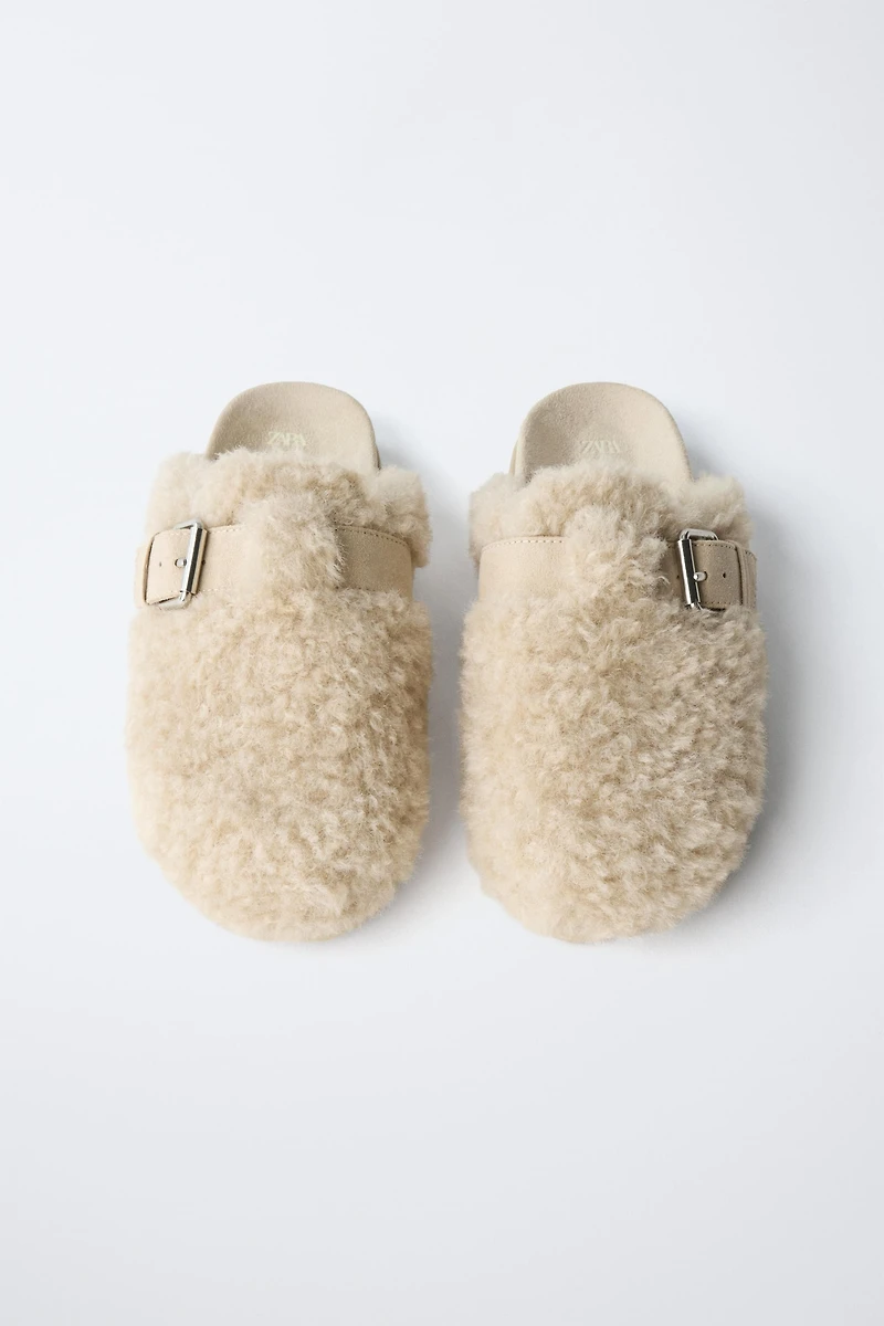 SABOTS EFFET PEAU DE MOUTON