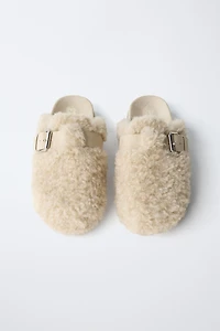 SABOTS EFFET PEAU DE MOUTON