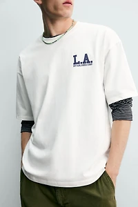 RELAXED FIT WASHED PRINT T-SHIRT