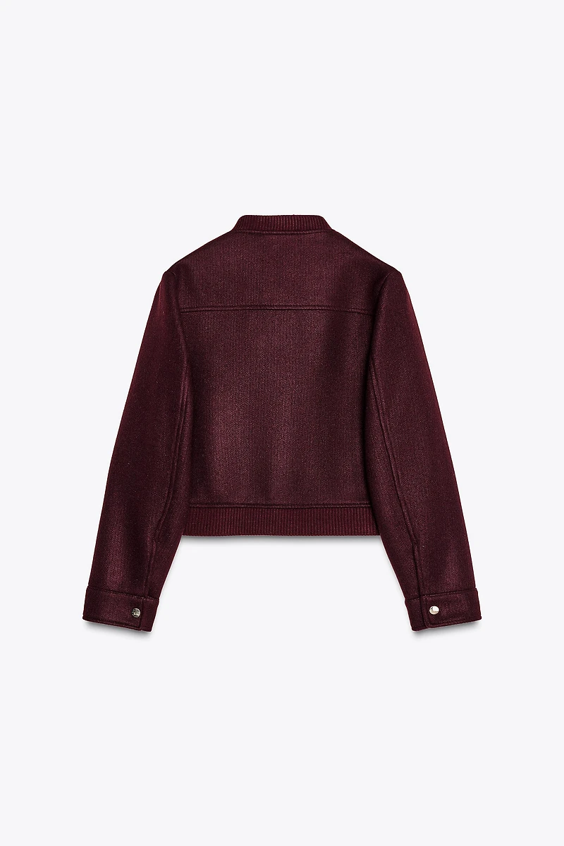 VESTE COURTE DOUCE AU TOUCHER