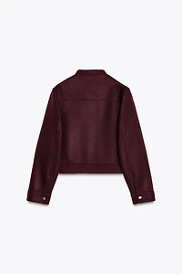 VESTE COURTE DOUCE AU TOUCHER