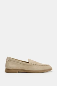 SPLIT SUEDE LOAFERS