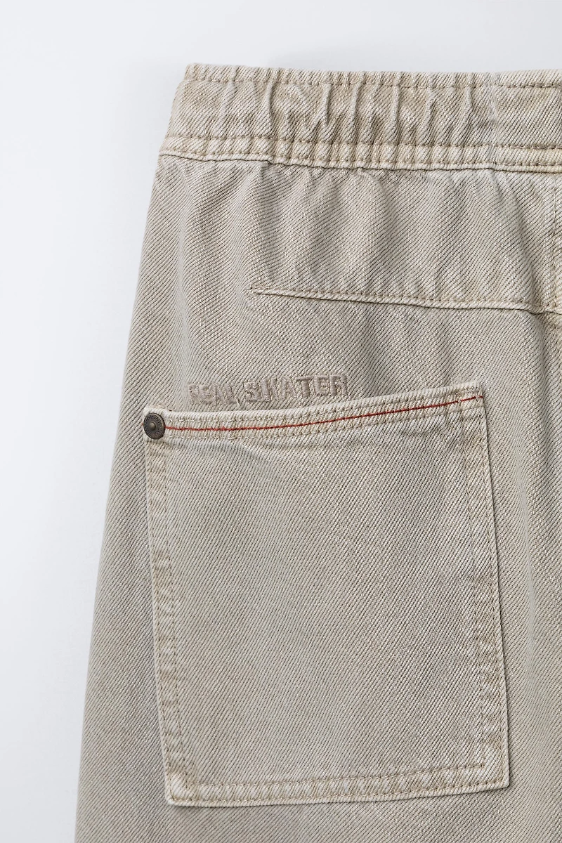PANTALON BAGGY EN SERGÉ