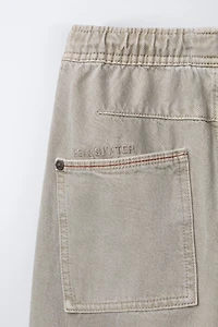 PANTALON BAGGY EN SERGÉ