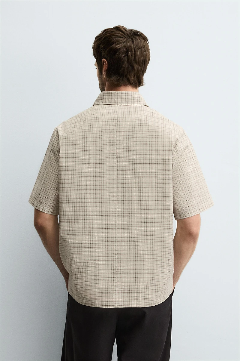 PLAID POLO SHIRT