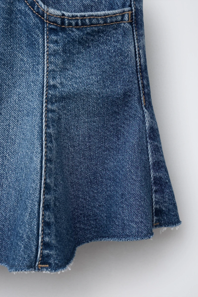 JUPE EN DENIM EFFRANGÉE