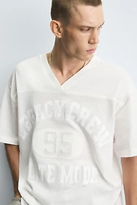 COMBINATION TEXT T-SHIRT