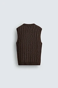OPENWORK KNIT TANK TOP