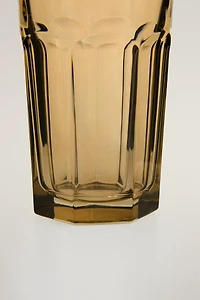 RAISED DESIGN GLASS TUMBLER