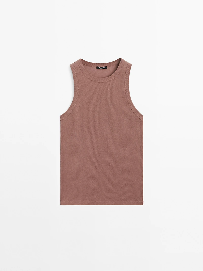 100% cotton halter top