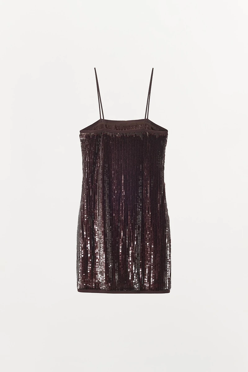 SHORT SEQUIN DRESS