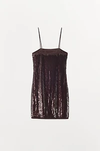 SHORT SEQUIN DRESS