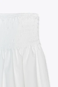 POPLIN MIDI SKIRT