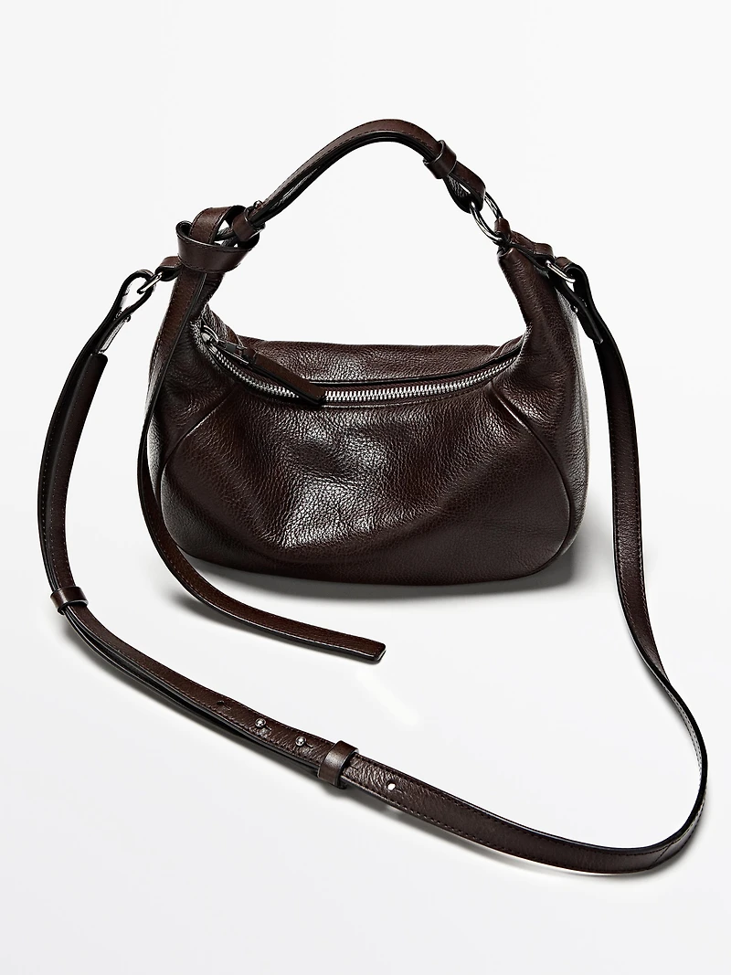 Sac en cuir nappa à boucle métallique
