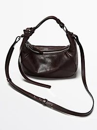 Sac en cuir nappa à boucle métallique