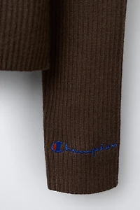 CHAMPION ® X ZARA CONTRAST COLLAR RIBBED SWEATER