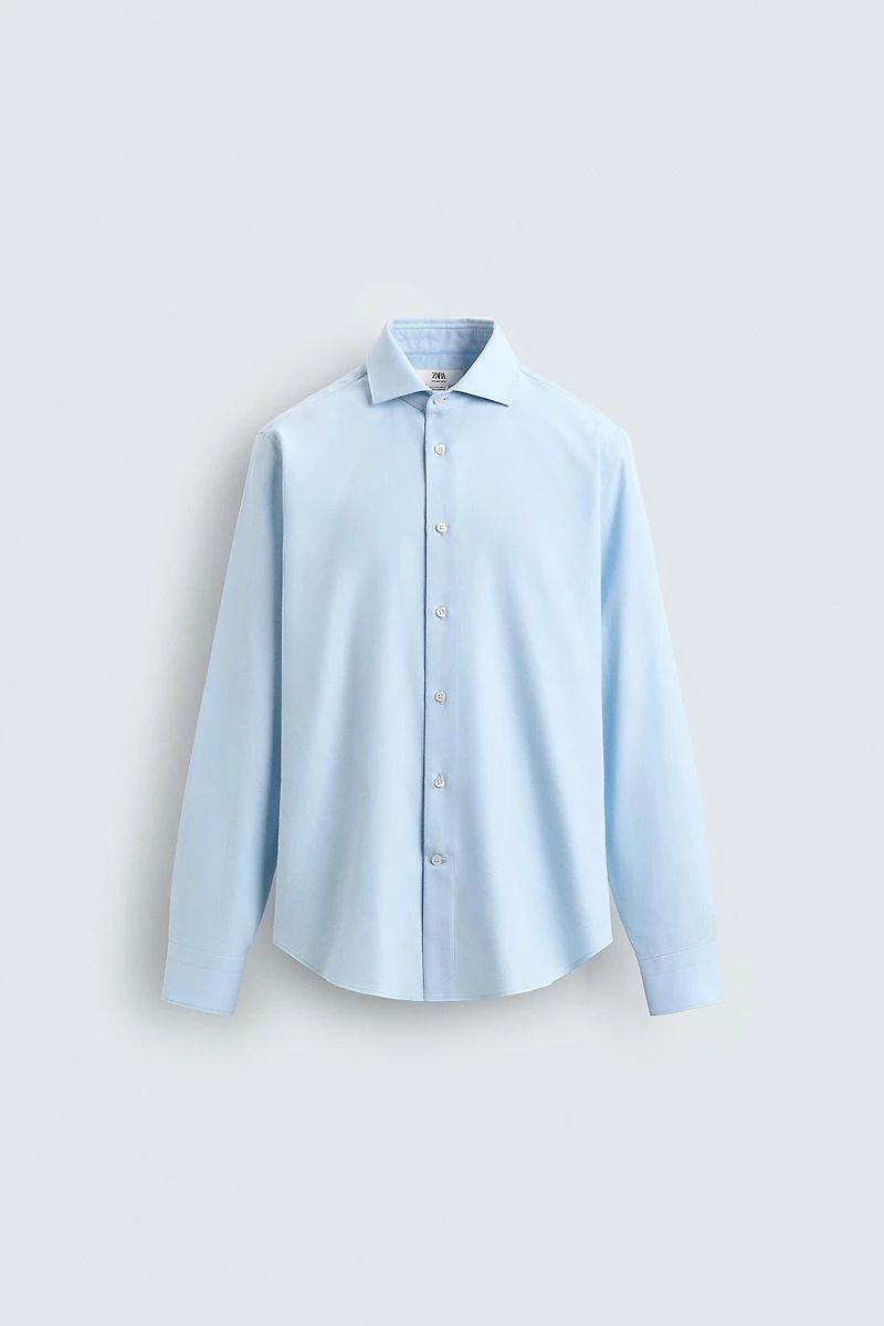 REGULAR FIT TEXTURED SHIRT