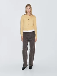 Cardigan boutons dorés 100 % laine