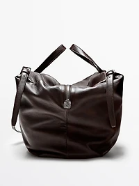Sac duffle maxi en cuir nappa
