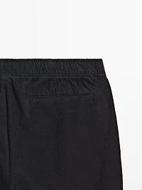 Corduroy jogger fit trousers