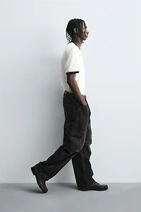 STRAIGHT FIT CARGO JEANS