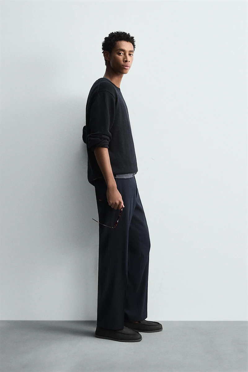 PANTALON REGULAR FIT 100 % LAINE