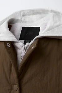 HOODED QUILTED JACKET