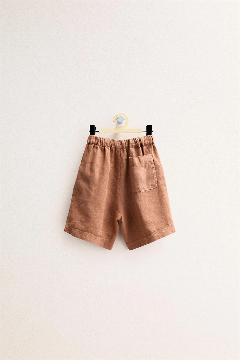 ZARA TIMELESS - SHORT UNI 100 % LIN