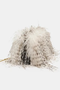 FAUX FUR CLUTCH