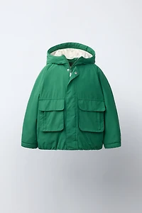 WATER REPELLENT CONTRAST DETAIL PARKA