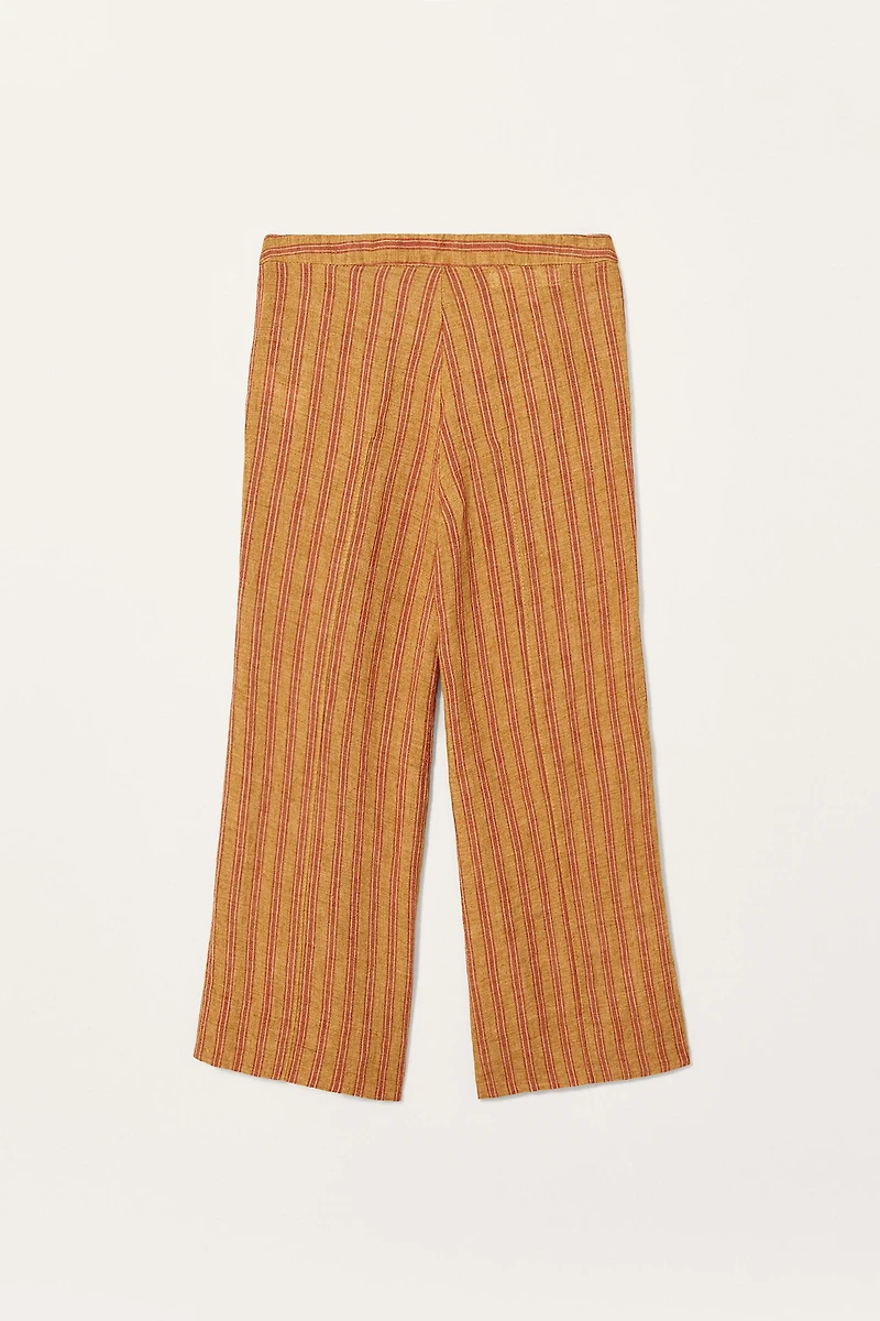 STRIPED 100% LINEN PANTS LIMITED EDITION