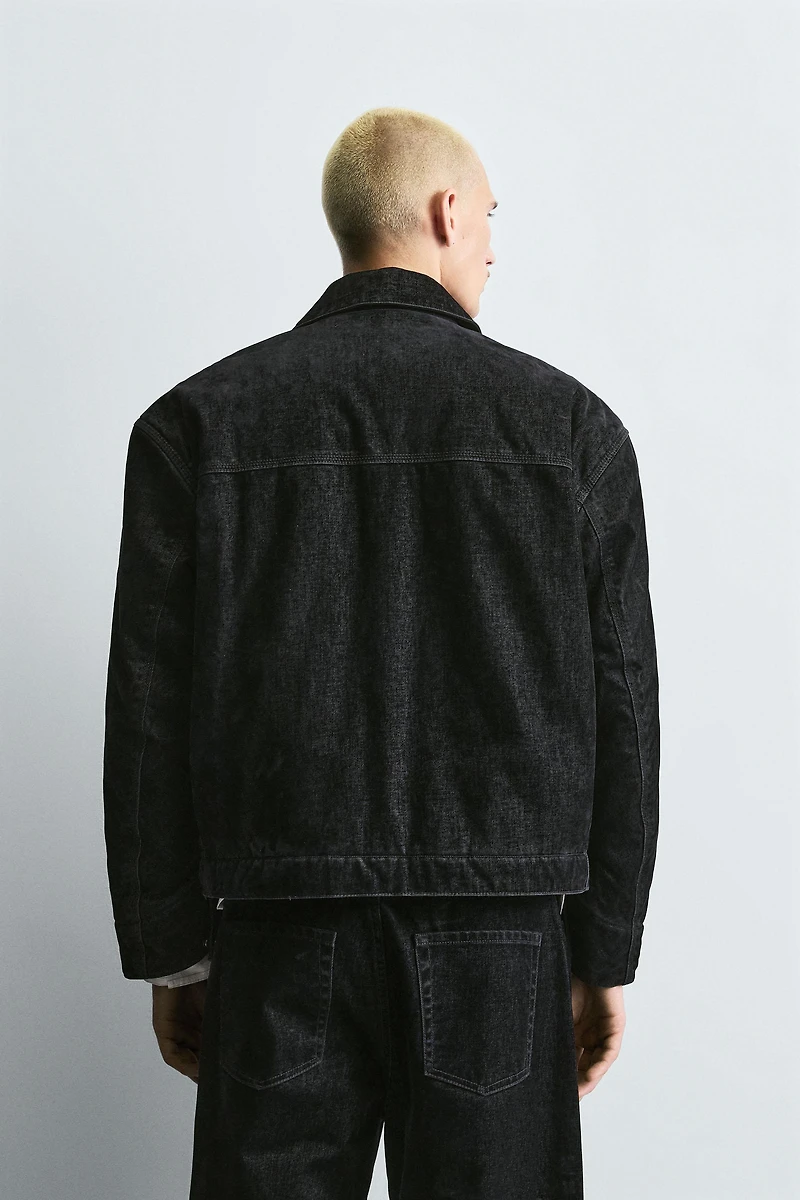 RELAXED FIT VELOUR JACKET