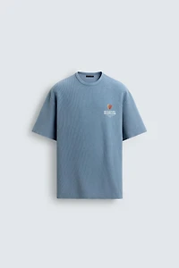 WASHED KNIT GUMMY PRINT T-SHIRT