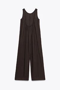 ZW COLLECTION LINEN LONG JUMPSUIT