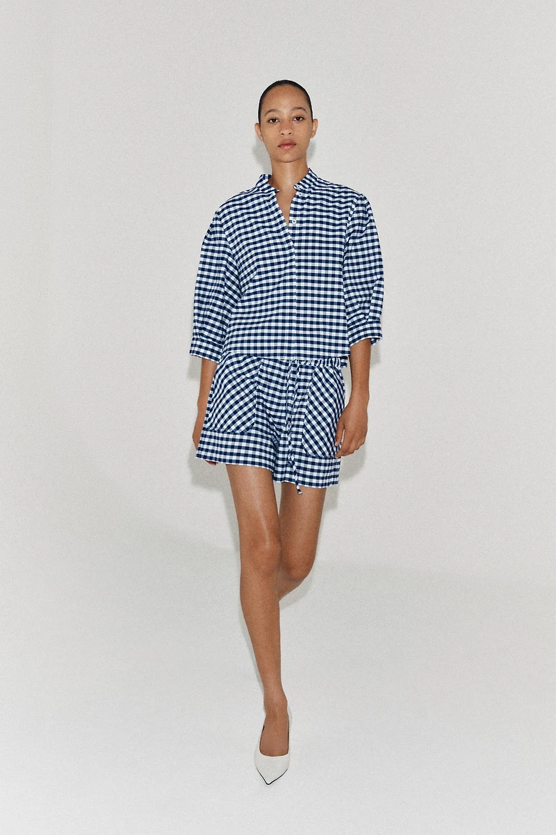 GINGHAM SHORTS ZW COLLECTION