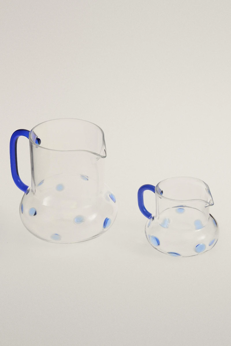 BOROSILICATE GLASS BUBBLE PITCHER