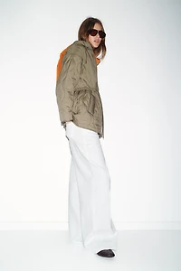 WATER REPELLENT HOODED PUFFER JACKET
