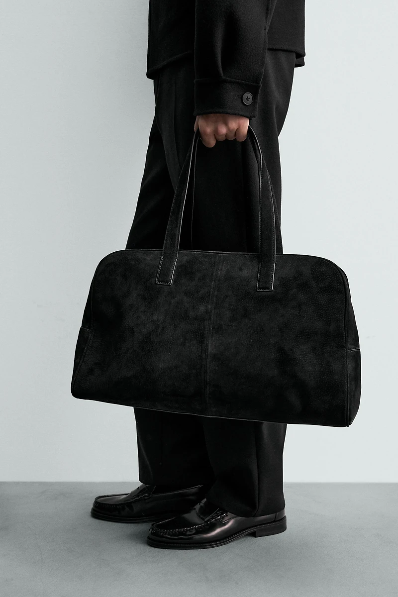 LEATHER TRAVEL BAG M