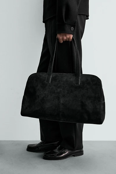 LEATHER TRAVEL BAG M