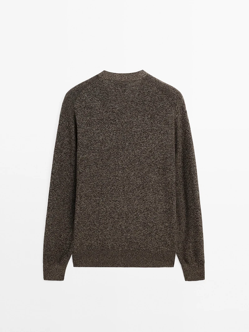 Cardigan 100 % coton mouliné