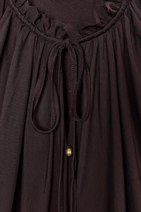 RUCHED LONG DRESS